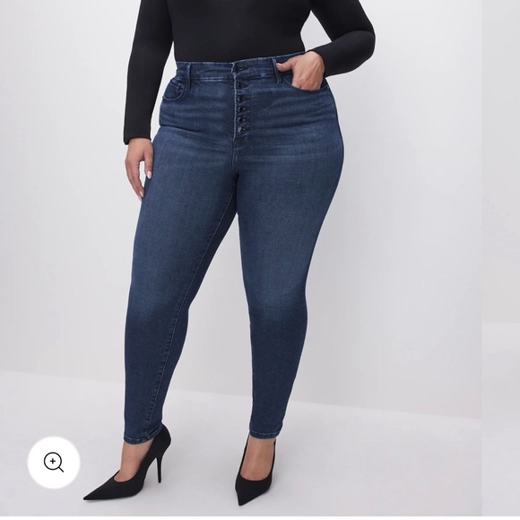 GOOD AMERICAN - GOOD LEGS SKINNY JEANS - Picture 1 of 12